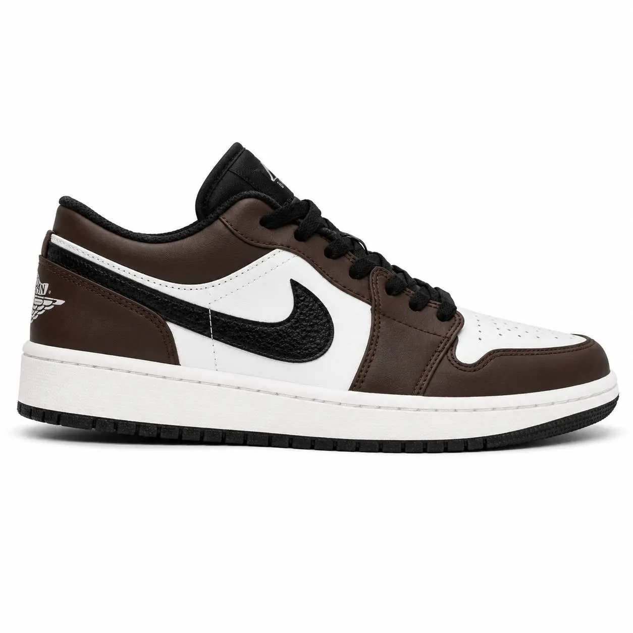 نایک جردن لو زنانه و مردانه سفید قهوه ای (موکا) (سایز ۳۷ تا 44) | nike jordan1